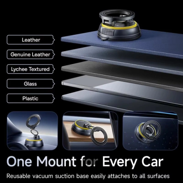 Baseus PrimeTrip VC2 Flex Magnetic Car Mount (Suction Cup Version) Cosmic Black - C0013803 - Image 6