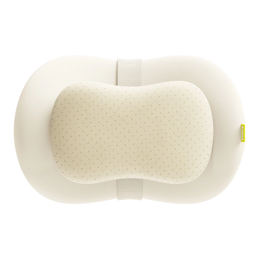 Baseus PrimeTrip VH2 Dual-Layer Car Headrest Pillow – Starlight Off-White - Image 4