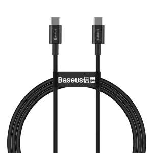 Baseus 1 Meter 100W Superior Series Fast Charging Data Cable Type-C to Type-C Black