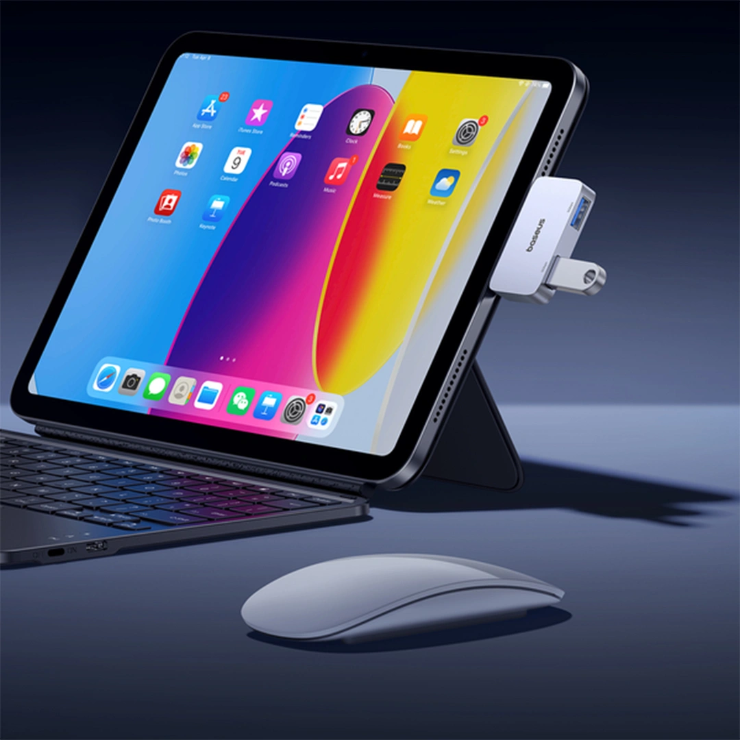 Baseus UltraJoy Series 2-Port HUB (Direct-Link Type) – Space Grey - Model B0005280E811-00 (13) | Baseus Colombo Baseus UltraJoy Series 2-Port HUB (Direct-Link Type) – Space Grey - Model B0005280E811-00 (13) | Baseus Colombo