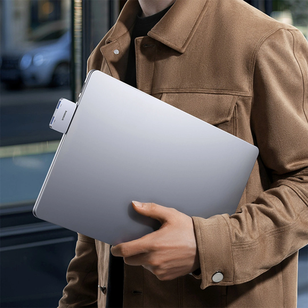 Baseus UltraJoy Series 2-Port HUB (Direct-Link Type) – Space Grey - Model B0005280E811-00 (3) | Baseus Colombo Baseus UltraJoy Series 2-Port HUB (Direct-Link Type) – Space Grey - Model B0005280E811-00 (3) | Baseus Colombo