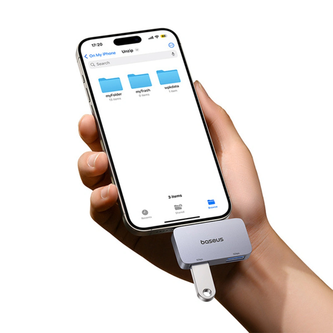 Baseus UltraJoy Series 2-Port HUB (Direct-Link Type) – Space Grey - Model B0005280E811-00 (6) | Baseus Colombo Baseus UltraJoy Series 2-Port HUB (Direct-Link Type) – Space Grey - Model B0005280E811-00 (6) | Baseus Colombo