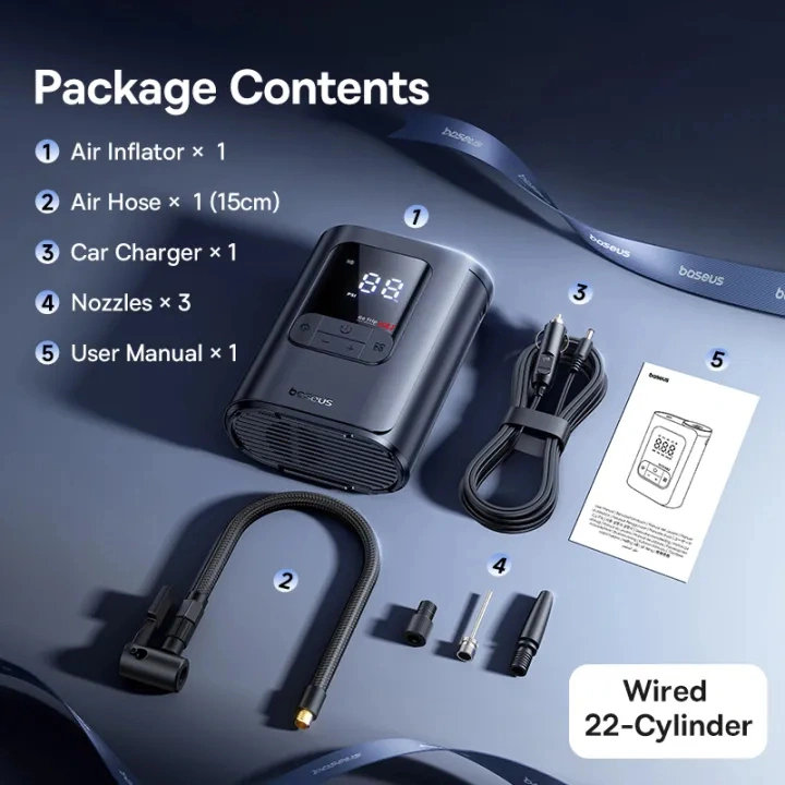 OS-Baseus GoTrip VA1 Super Mini Wired Inflator 22-Cylinder – Cosmic Black - Model C0119701 BC (2) | Baseus Colombo OS-Baseus GoTrip VA1 Super Mini Wired Inflator 22-Cylinder – Cosmic Black - Model C0119701 BC (2) | Baseus Colombo