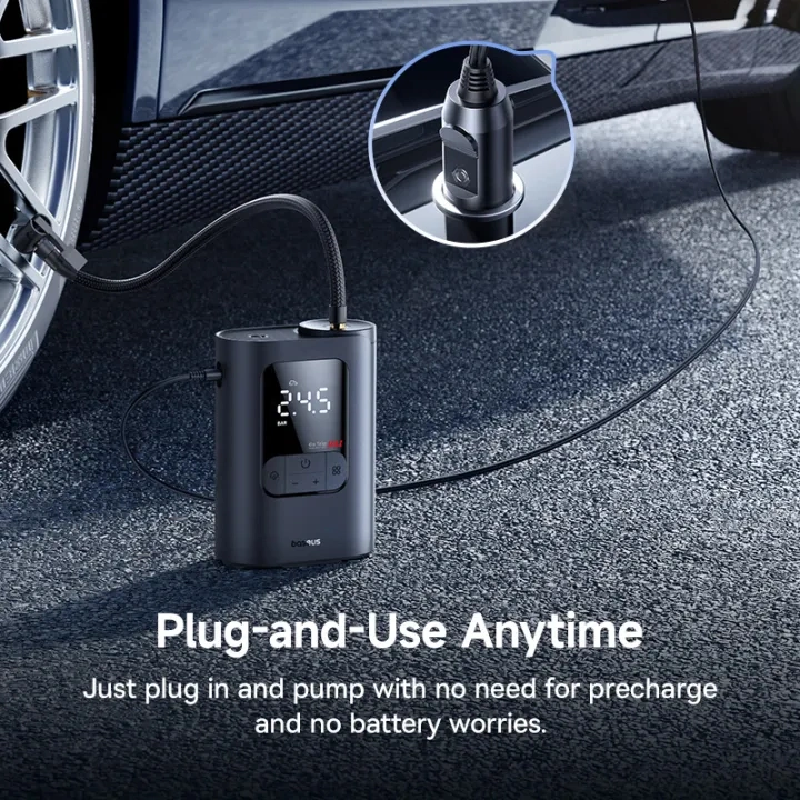 Baseus GoTrip VA1 Max Super Mini Cordless Inflator 22-Cylinder – Cosmic Black - Image 4