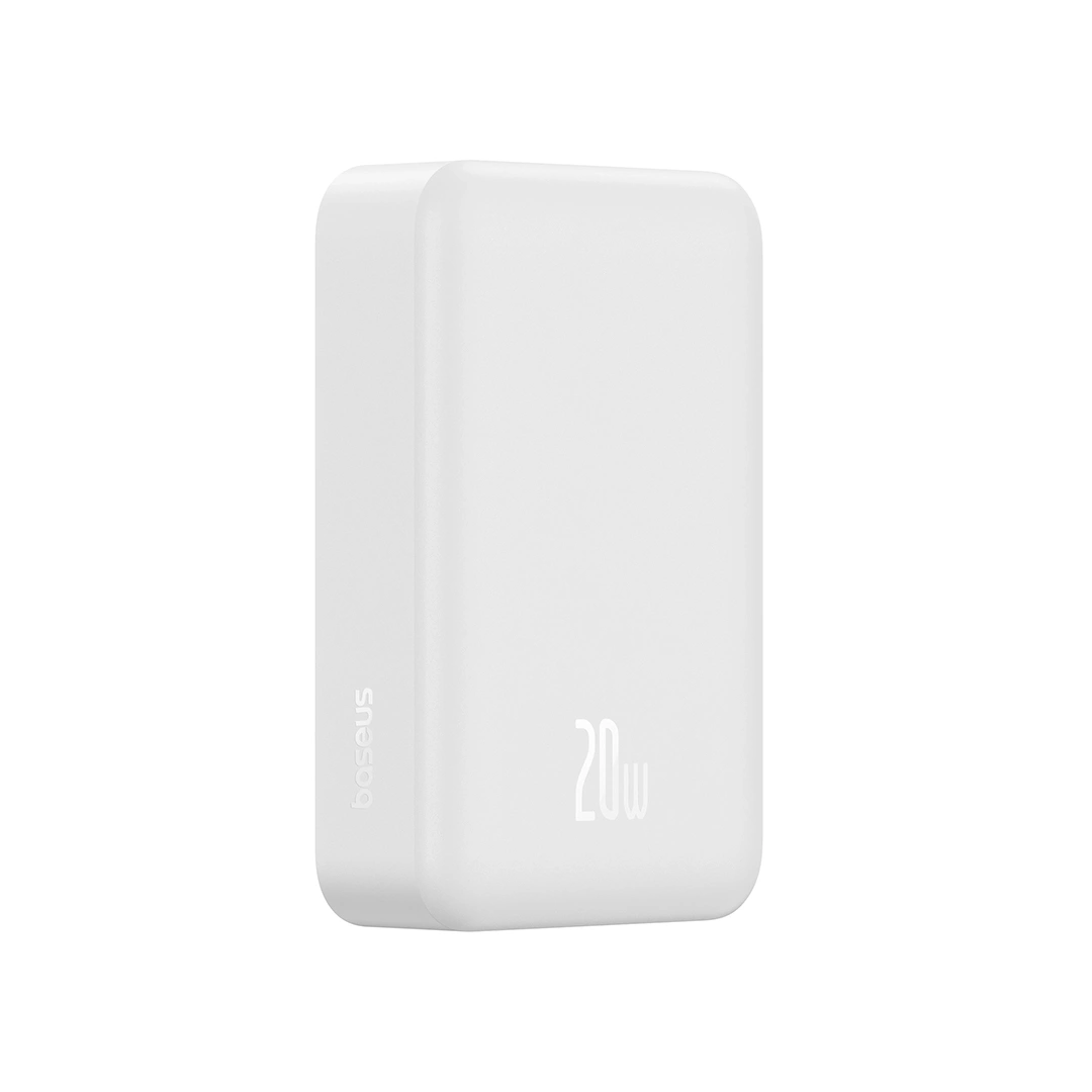 Baseus 20000mAh 20W EnerFill FM41 Mini Magnetic Power Bank Moon White - E0027U01 - 1 Year Warranty BC (1) | Baseus Colombo Baseus 20000mAh 20W EnerFill FM41 Mini Magnetic Power Bank Moon White - E0027U01 - 1 Year Warranty BC (1) | Baseus Colombo